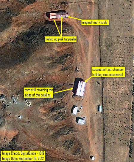 Parchin military complex, 19 September 2012 (Image: DigitalGlobe-ISIS)