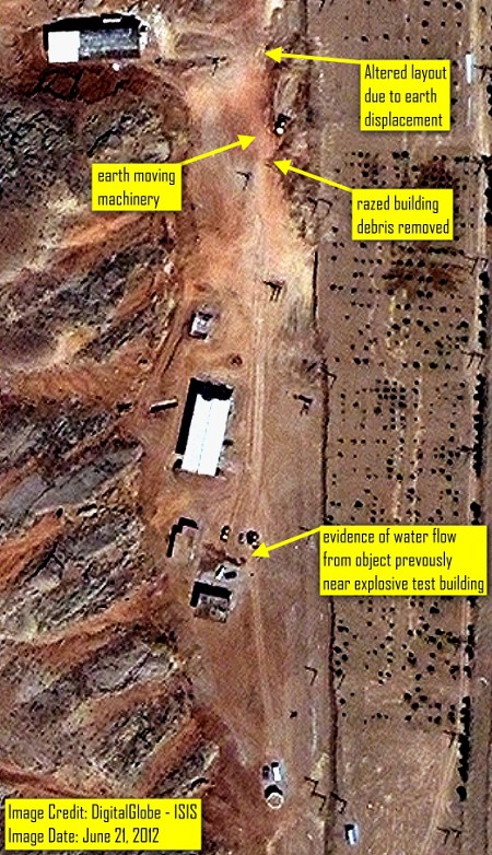 Parchin military complex, 21 June 2012 (Image: DigitalGlobe-ISIS)