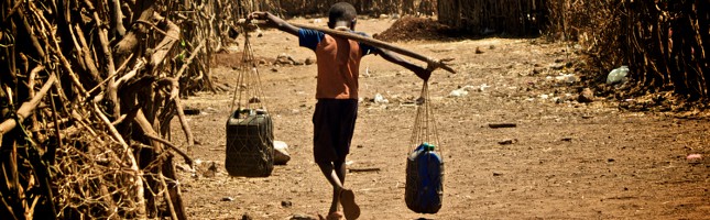 Refugee camp photo