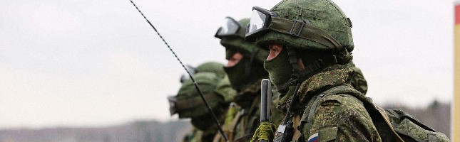 VDV soldiers on a training exercise